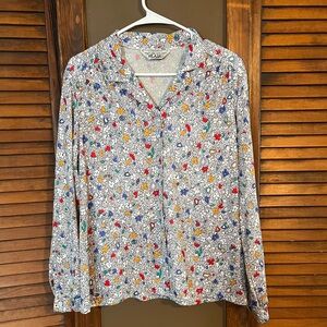 Vintage 80s-90s Colorful Patterned Stretchy Top